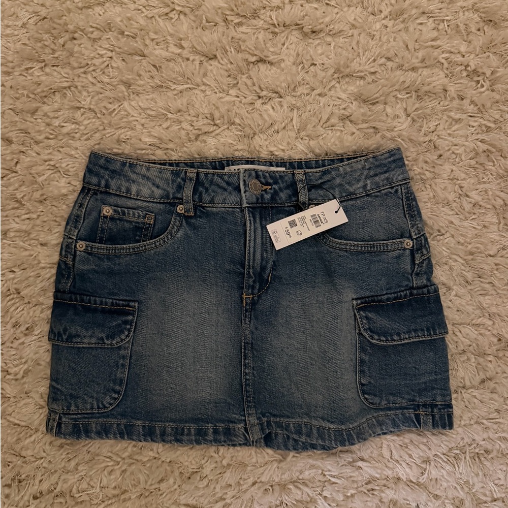 Garage Blue Denim Mini Skirt